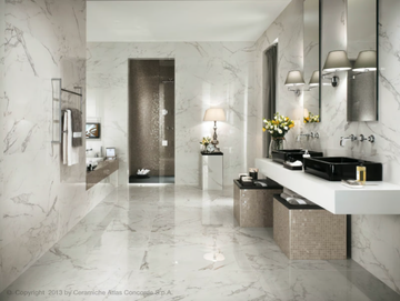 MARVEL WALL - White-paste wall tiles with marble effect by Atlas Concorde - view 3